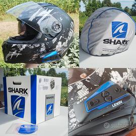 Casco moto SHARK tg S + interfono B4FM LEXIN
