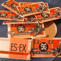 lamette da barba ES EX vintage da collezione 
