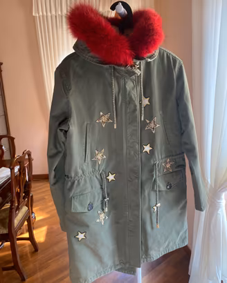 Ermanno Scervino Parka 44 Volpe Rossa Vera