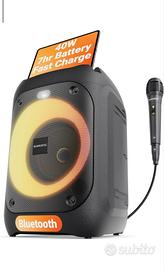 Altoparlante portatile Bluetooth karaoke 40W