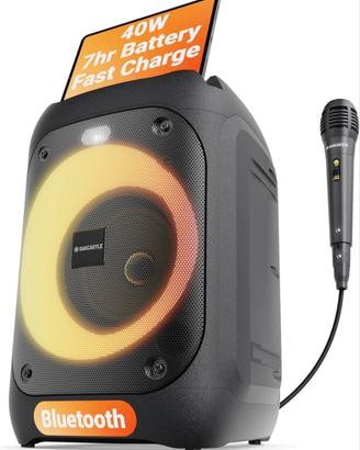 Altoparlante portatile Bluetooth karaoke 40W