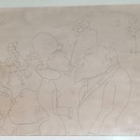 Franco Rognoni - Disegno a china su carta (1967)