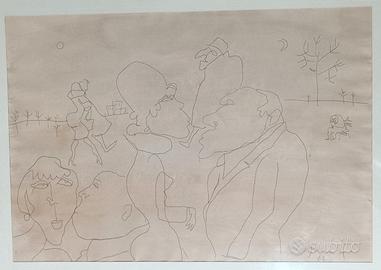 Franco Rognoni - Disegno a china su carta (1967)