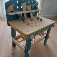 Banco da lavoro in legno per bambini