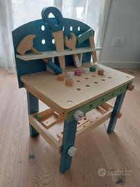 Banco da lavoro in legno per bambini
