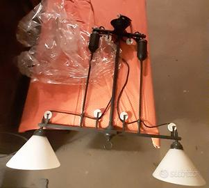 Lampadario estensibile con carrucole 