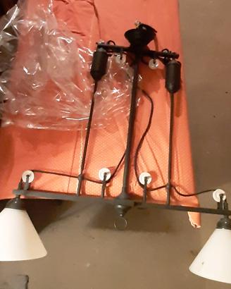 Lampadario estensibile con carrucole 