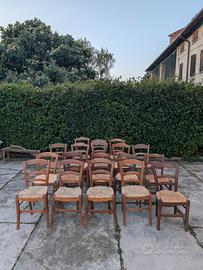 Sedie in paglia vintage 