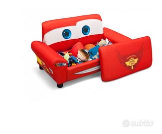 Divano contenitore imbottito disney cars