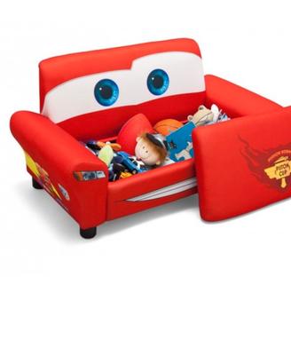 Divano contenitore imbottito disney cars