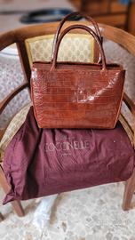 Coccinelle borsa a mano in pelle stampa cocco