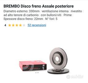 Brembo Disco Freno Assale posteriore 