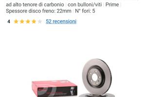Brembo Disco Freno Assale posteriore 