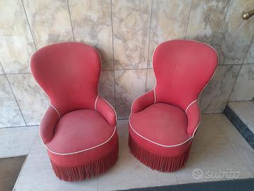 Poltroncine coppia- color rosa antico-