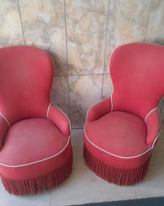 Poltroncine coppia- color rosa antico-