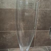GRANDE VASO VETRO A FORMA DI CALICE/FLUTE