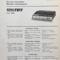 Europhon FonoJET 200 - manuale tecnico