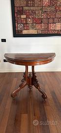 Tavolo/Console mezzaluna legno massello