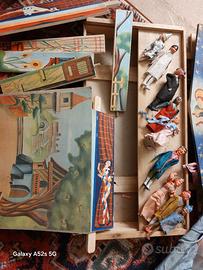 Teatrino con marionette vintage