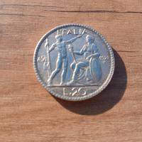 Moneta 20 Lire Littore - 1928
