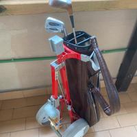 Sacca golf con carello e accessori