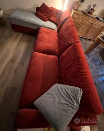 Divano simil alcantara 3 mt