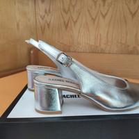 Scarpe Cerimonia Argento e Borsetta Laura Biagiott