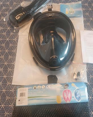 Maschera da snorkeling granfacciale nuova