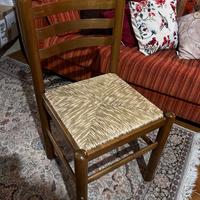 Lotto 6 sedie paglia rustiche