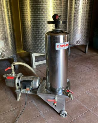 filtro pompa  acciaio inox