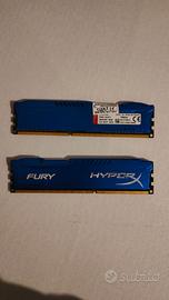 Ram Hyper x Fury Blue 8x2 GB