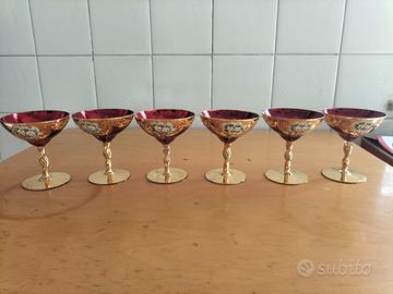 SEI COPPE CHAMPAGNE MURANO