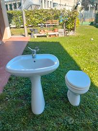 lavandino a colonna e water DOLOMITE 