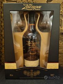 Rum Zapaca edizione speciale, box con due bicchie