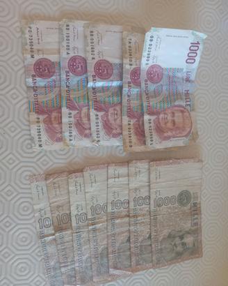 12 banconote da mille lire
