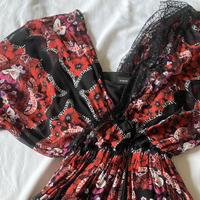 Abito Lungo Kimono Pinko | Tg. 38 | Viscosa Voile