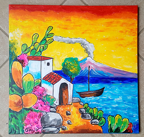 Quadro "tramonto sull'Etna" - Galiv