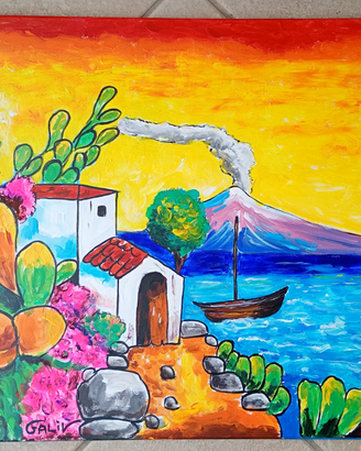 Quadro "tramonto sull'Etna" - Galiv