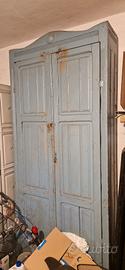Armadio antico in legno massello originale