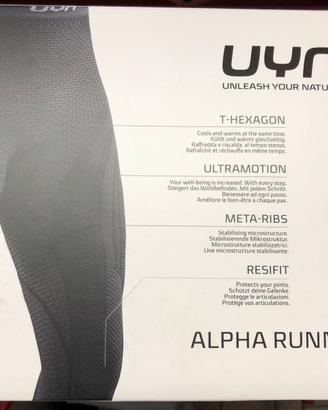 Pantaloni leggings corsa Uyn Alpha tg S
