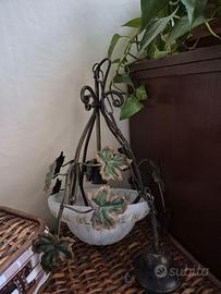 Lampadario in ferro ad una luce