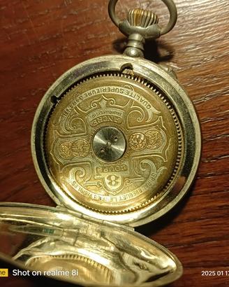 HEBDOMAS orologio vintage da tasca carica manuale