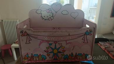 grande contenitore il legno hello kitty sanrio lic
