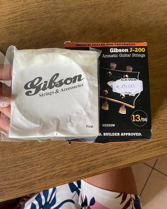 3 mute di corde Gibson 13/56 chitarra acustica