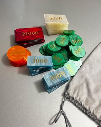 SET FICHES POKER EFFETTO MADREPERLA
