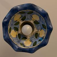 Lampadario in ceramica dipinta a mano mediterraneo