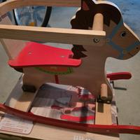 cavallo  legno a dondolo