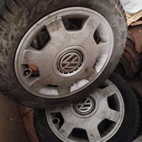 Cerchi in Ferro R14 W Polo + 4 copricerchi