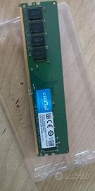 RAM DDR4 2400 mhz - CRUCIAL 8GB