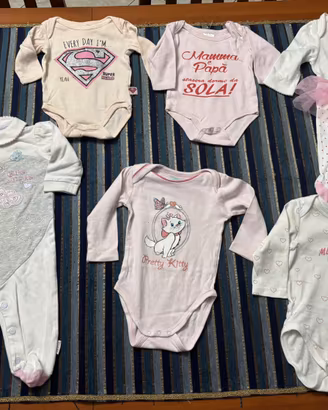 Set 1 tutina taglia 3 mesi e 1 taglia 6 mesi +body